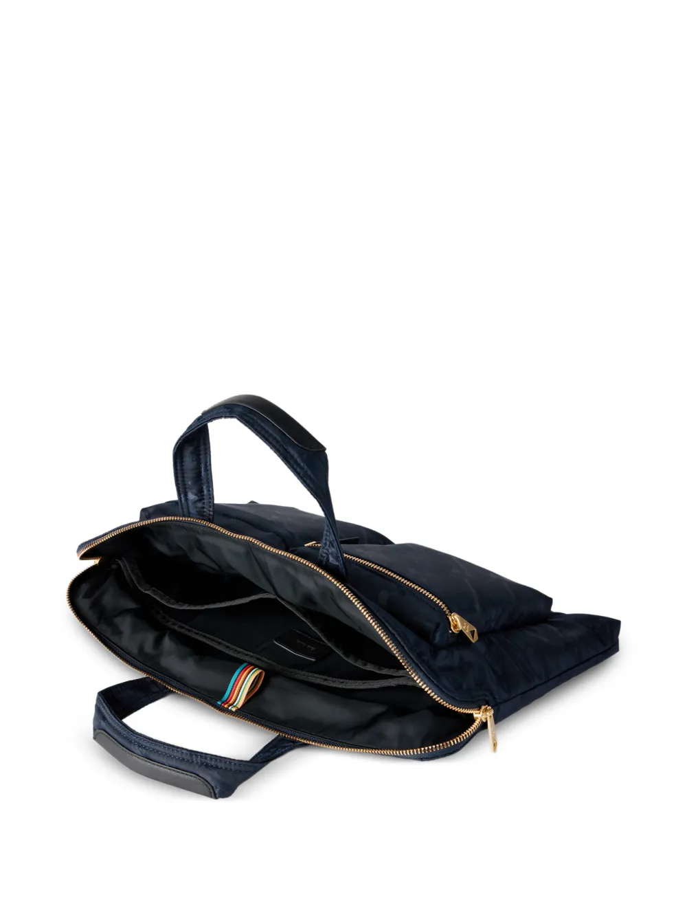 Paul Smith Laptoptas met camouflageprint en rits Blauw