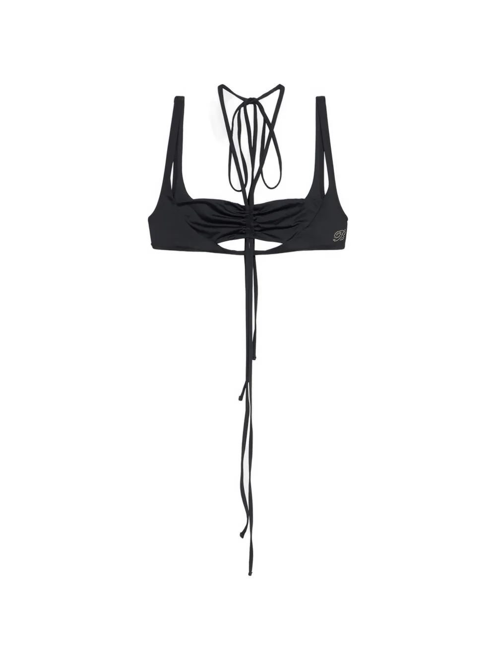 Blumarine cut-out bikini top - Schwarz