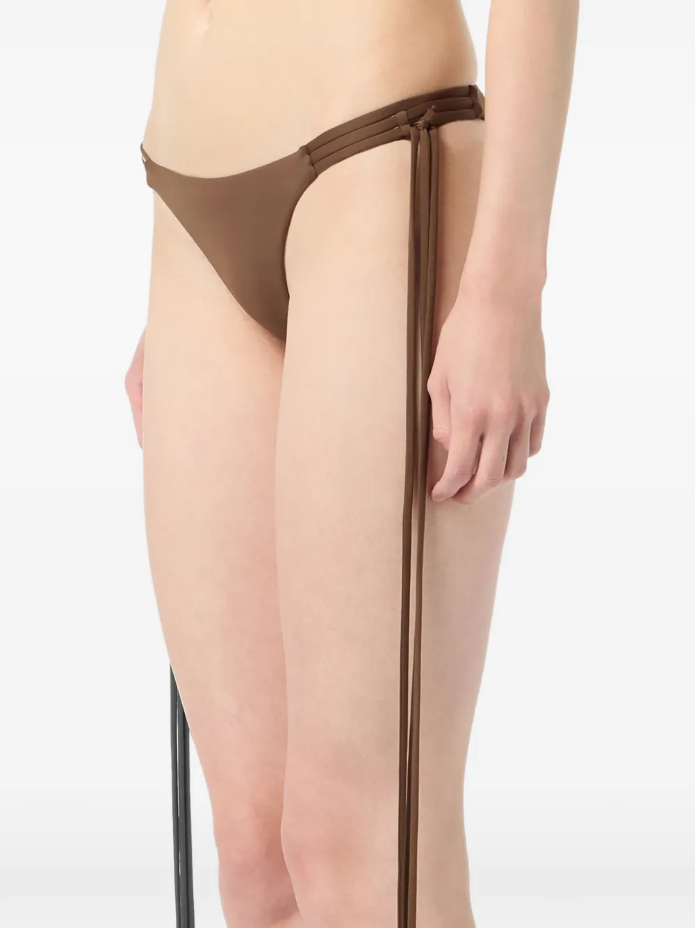  Blumarine Tie Bikini Bottoms - Brown 