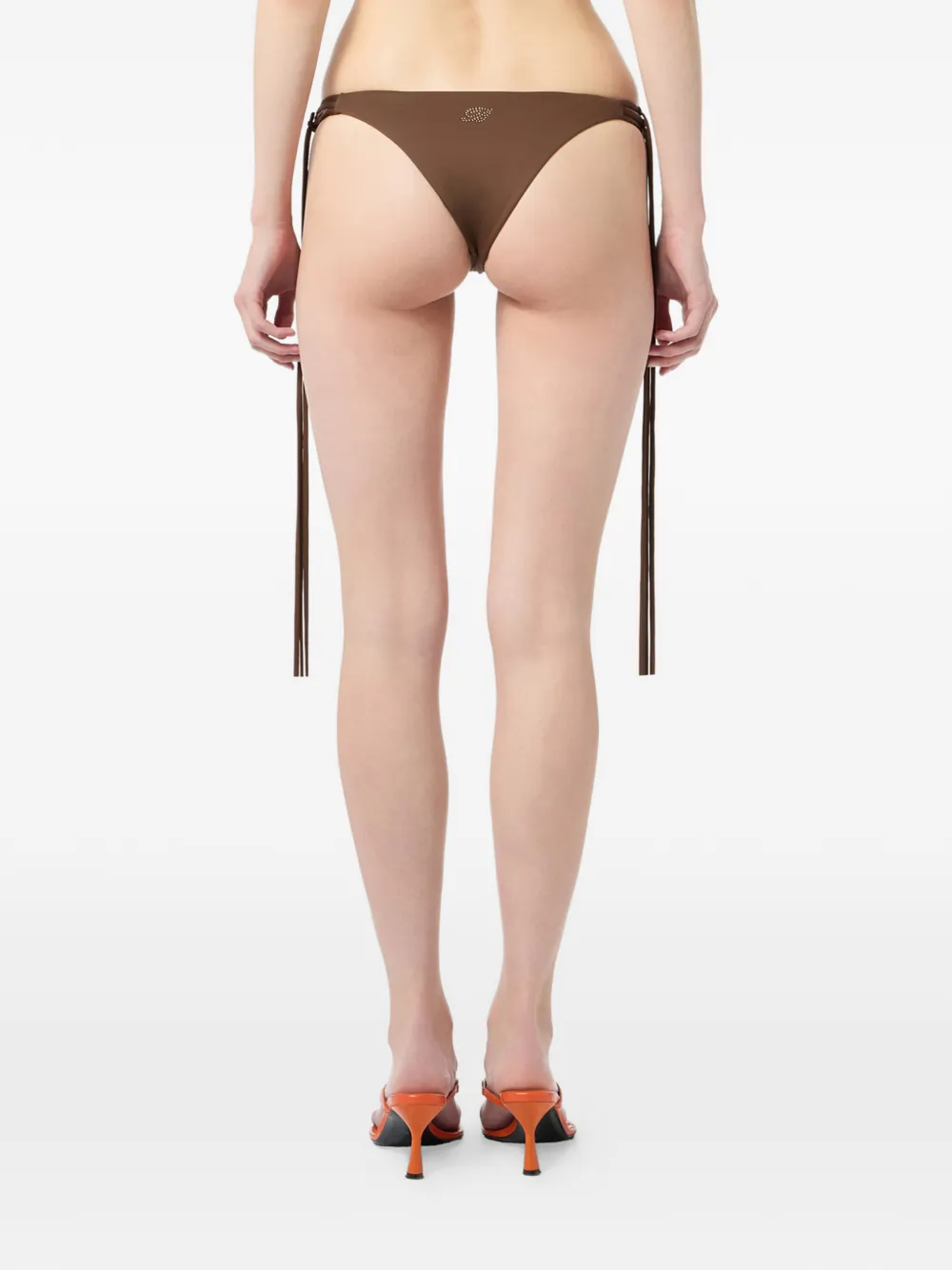 Blumarine Bikinislip met strik Bruin