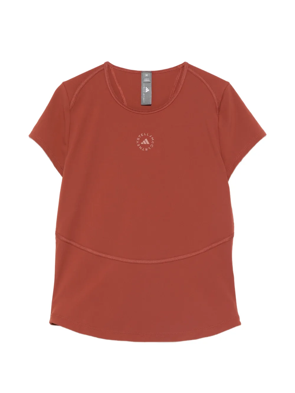 adidas by Stella McCartney logo-print T-shirt - Braun