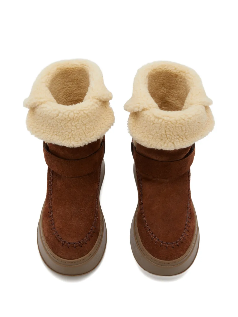 Odissì Suki suède laarzen met harnas Bruin