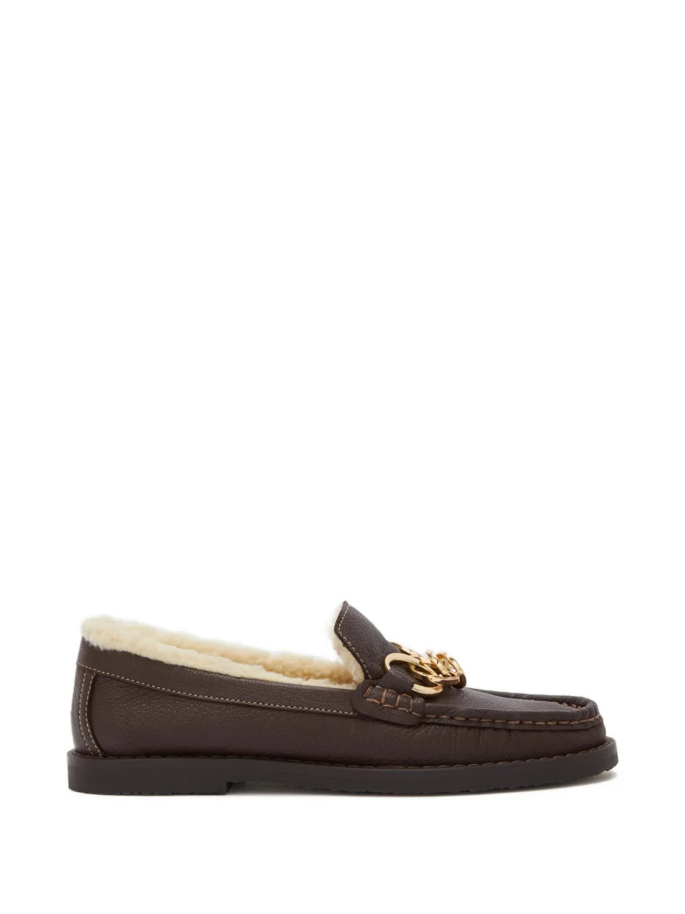 Odissì grainy chain loafer - Marrone