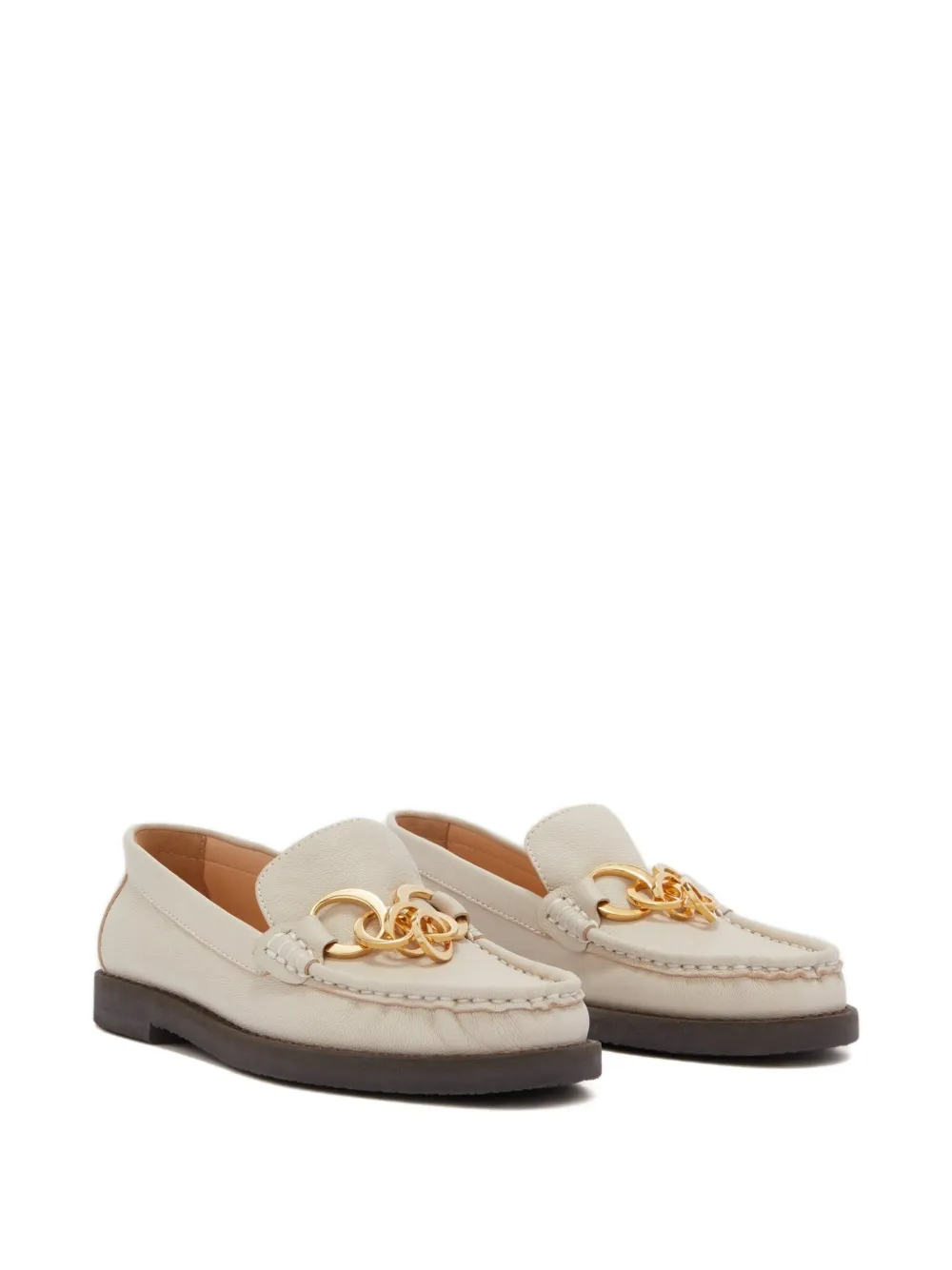 Odissì Jane leren loafers Beige