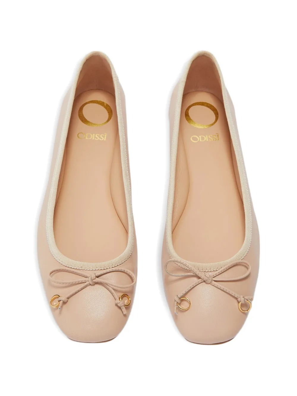 Odissì Lou ballerina's met strikdetail Roze