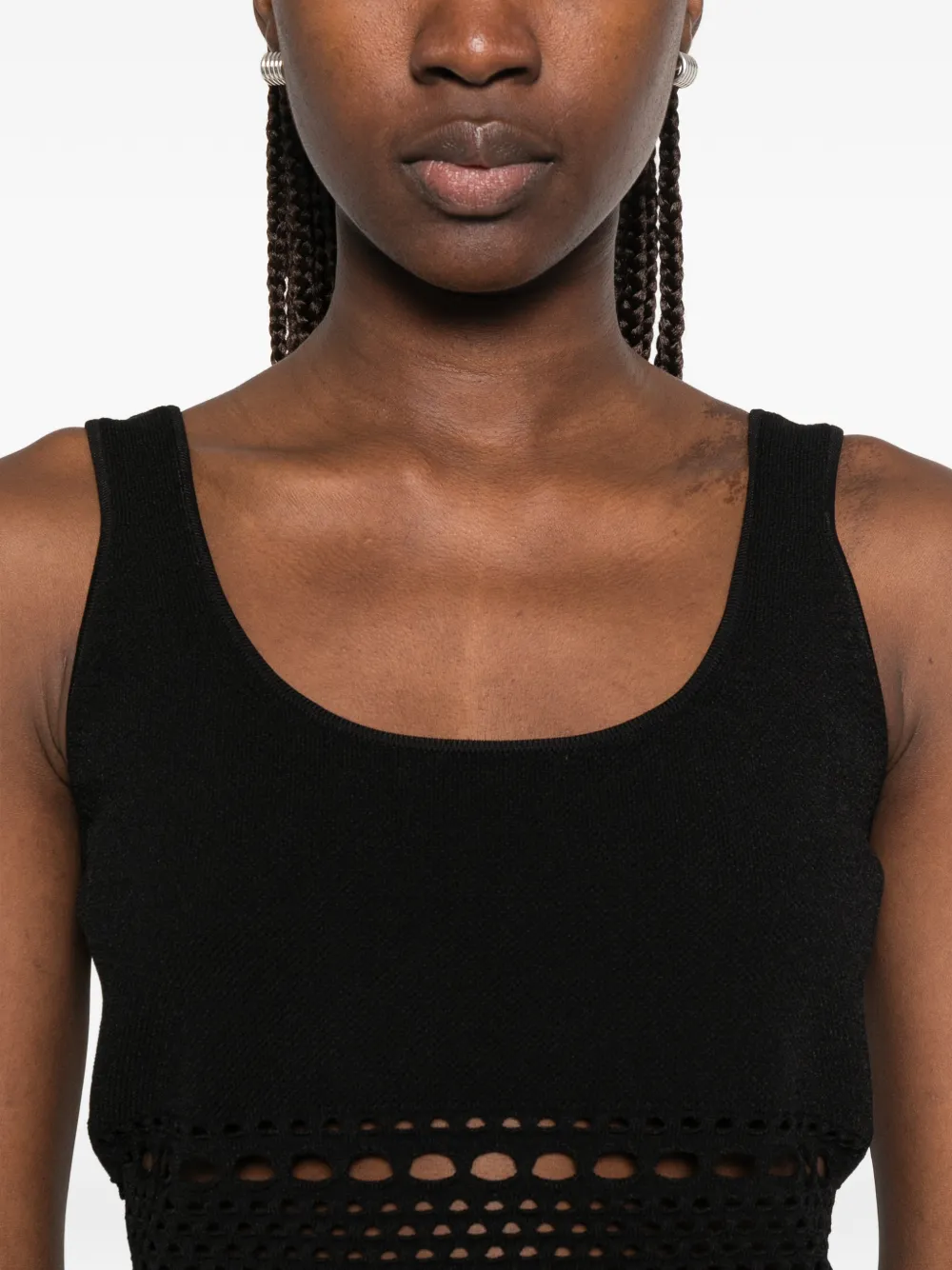 SIMKHAI Tanktop met stiksels Zwart