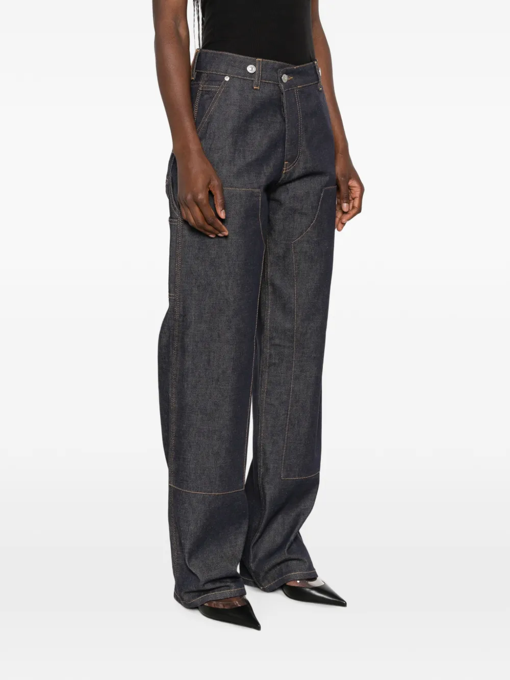 Victoria Beckham Straight jeans Blauw