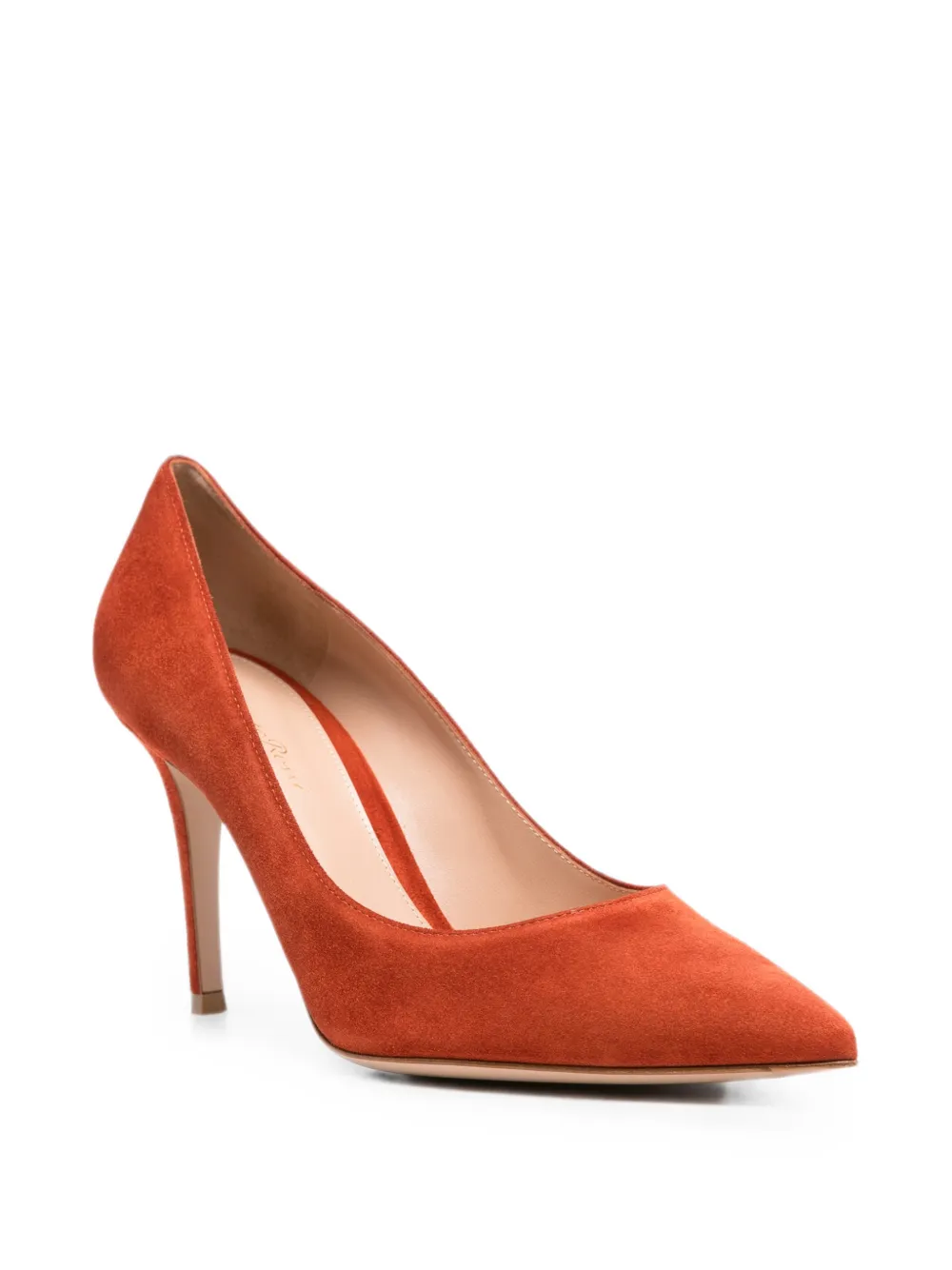 Gianvito Rossi Gianvito pointed-toe heeled pumps Oranje