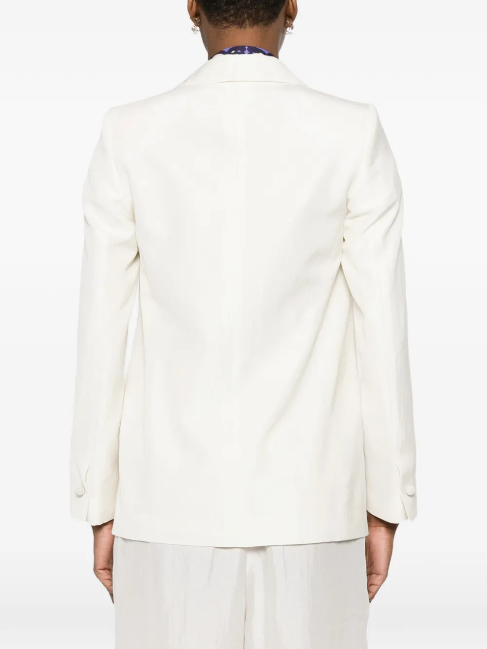 Fabiana Filippi Blazer met bewerkte revers Beige