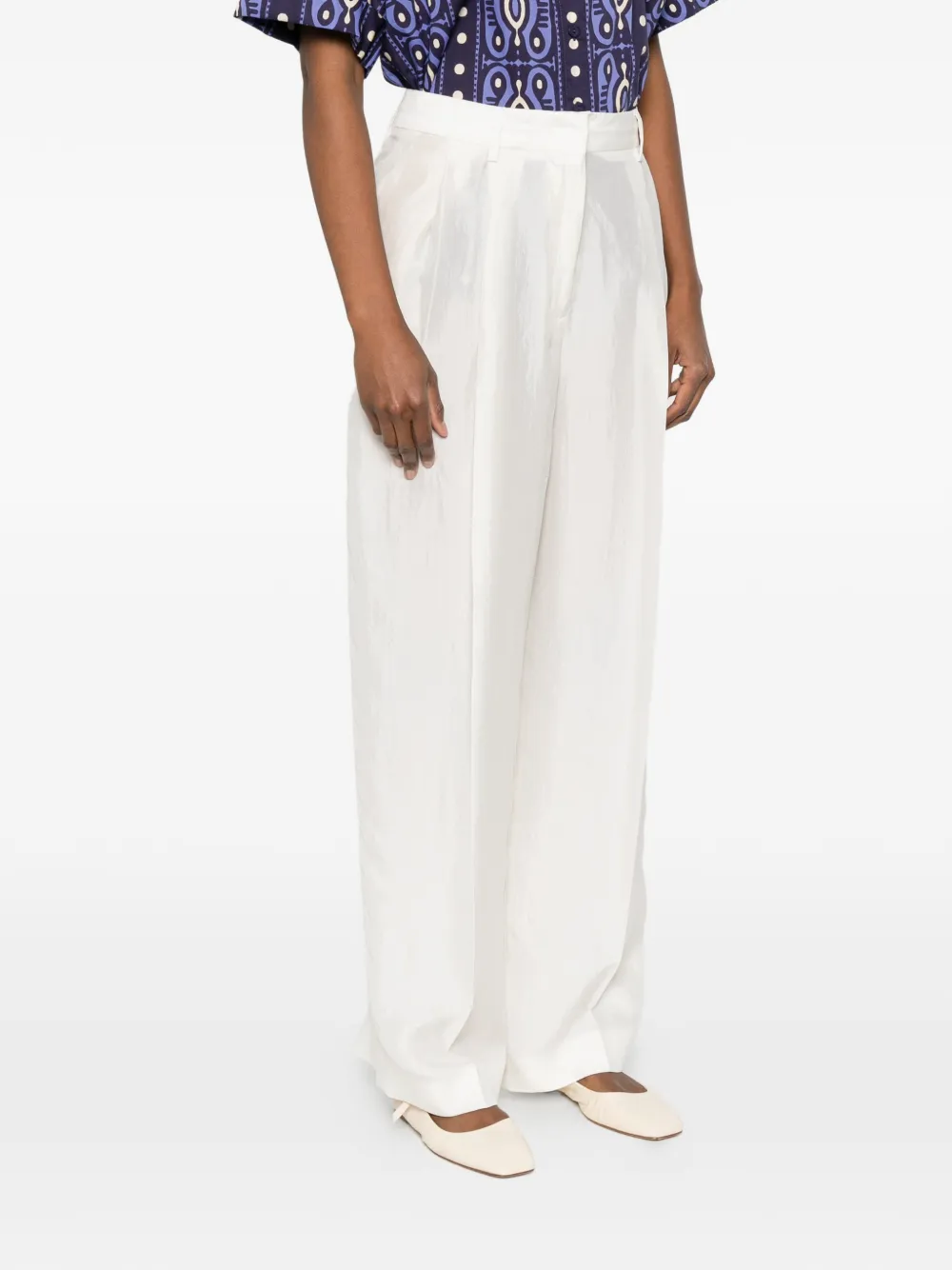 Fabiana Filippi Geplooide broek Beige