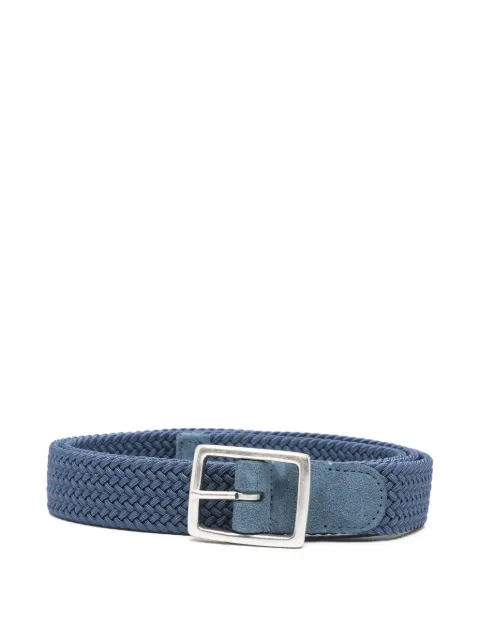 Dell'oglio suede braided belt