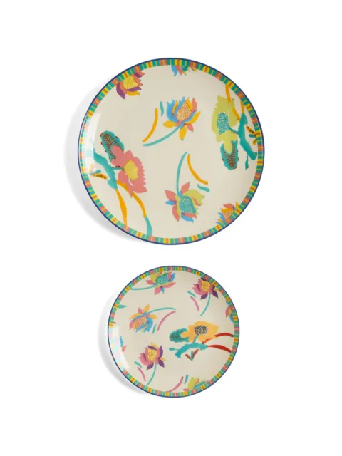 Lisa Corti floral plates (set of two)