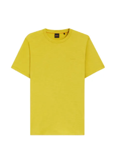 BOSS cotton-jersey T-shirt with logo detail