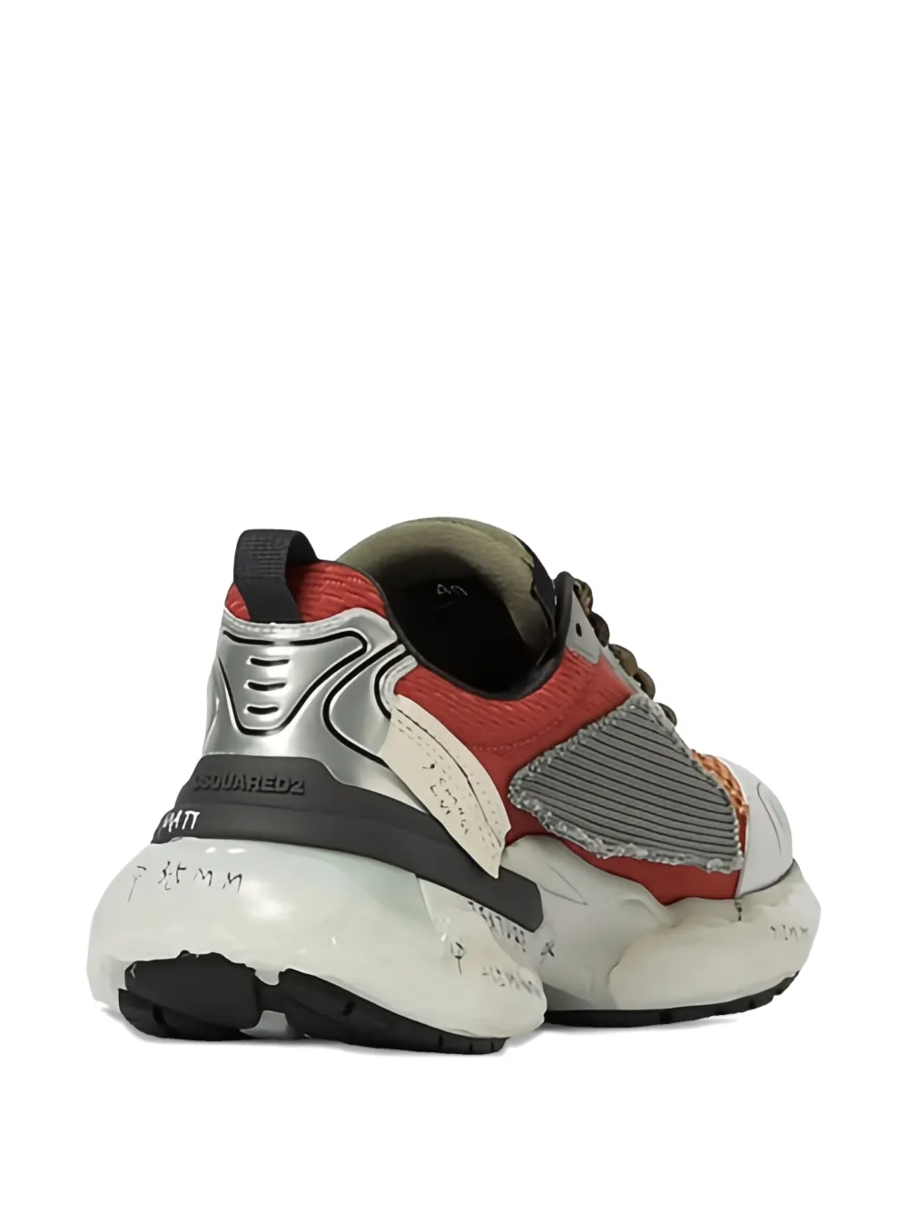 DSQUARED2 logo-detail lace-up sneakers Grijs