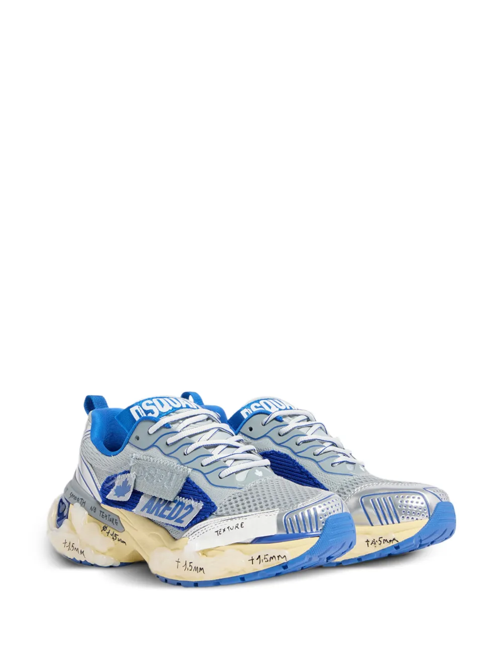 DSQUARED2 Sneakers met logodetail Grijs