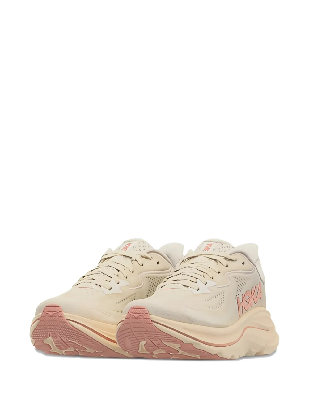 HOKA Clifton 10 mesh sneakers Beige