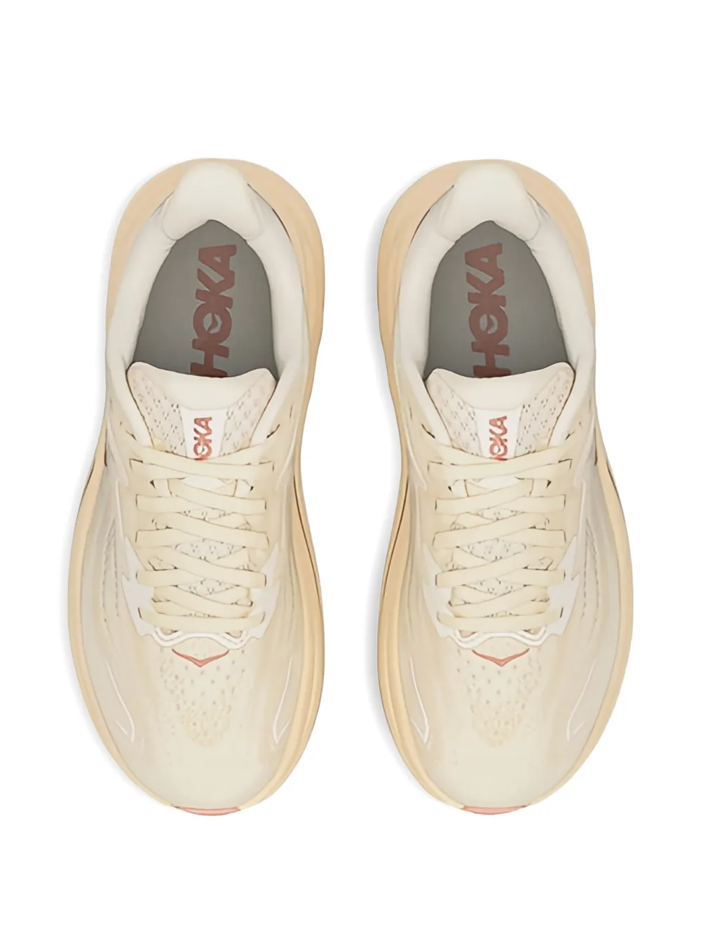 HOKA Clifton 10 mesh sneakers Beige