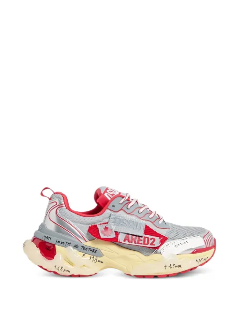 DSQUARED2 tenis con agujetas y detalle del logo