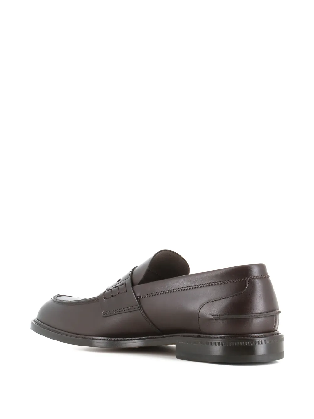 Tassinari Leren penny loafers Bruin