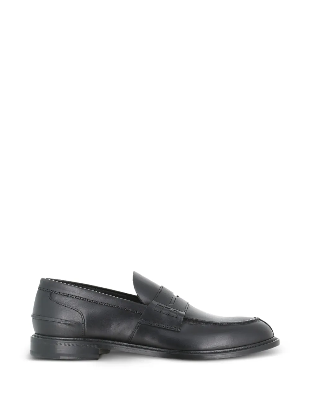 Tassinari leather penny loafers - Nero