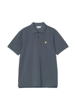 Carhartt WIP logo-embroidered Cotton Polo Shirt | Black | FARFETCH ZA