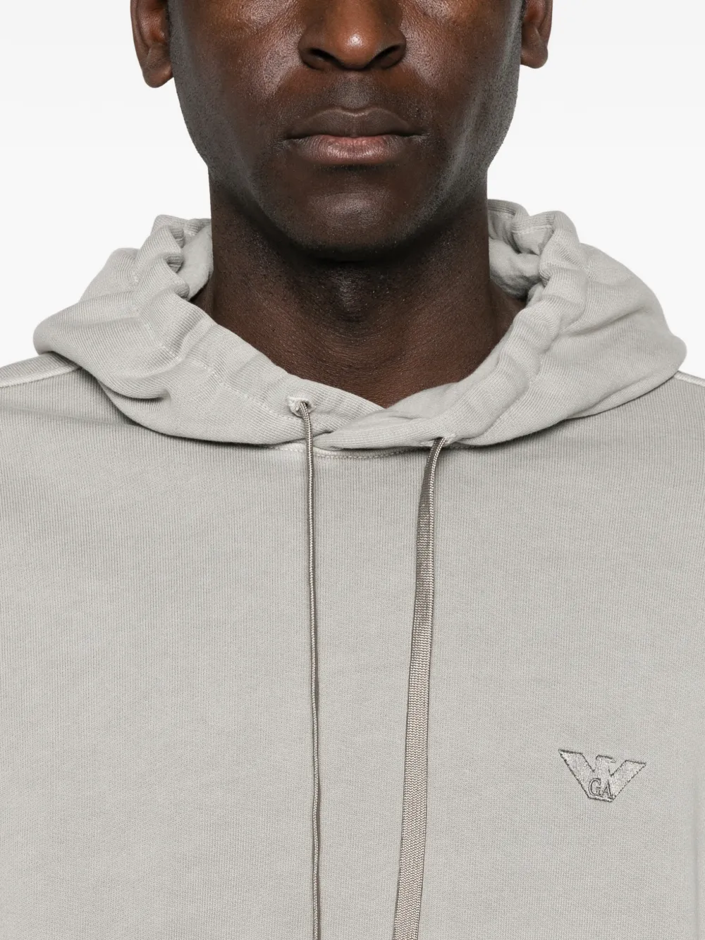 Emporio Armani Hoodie met zak Grijs