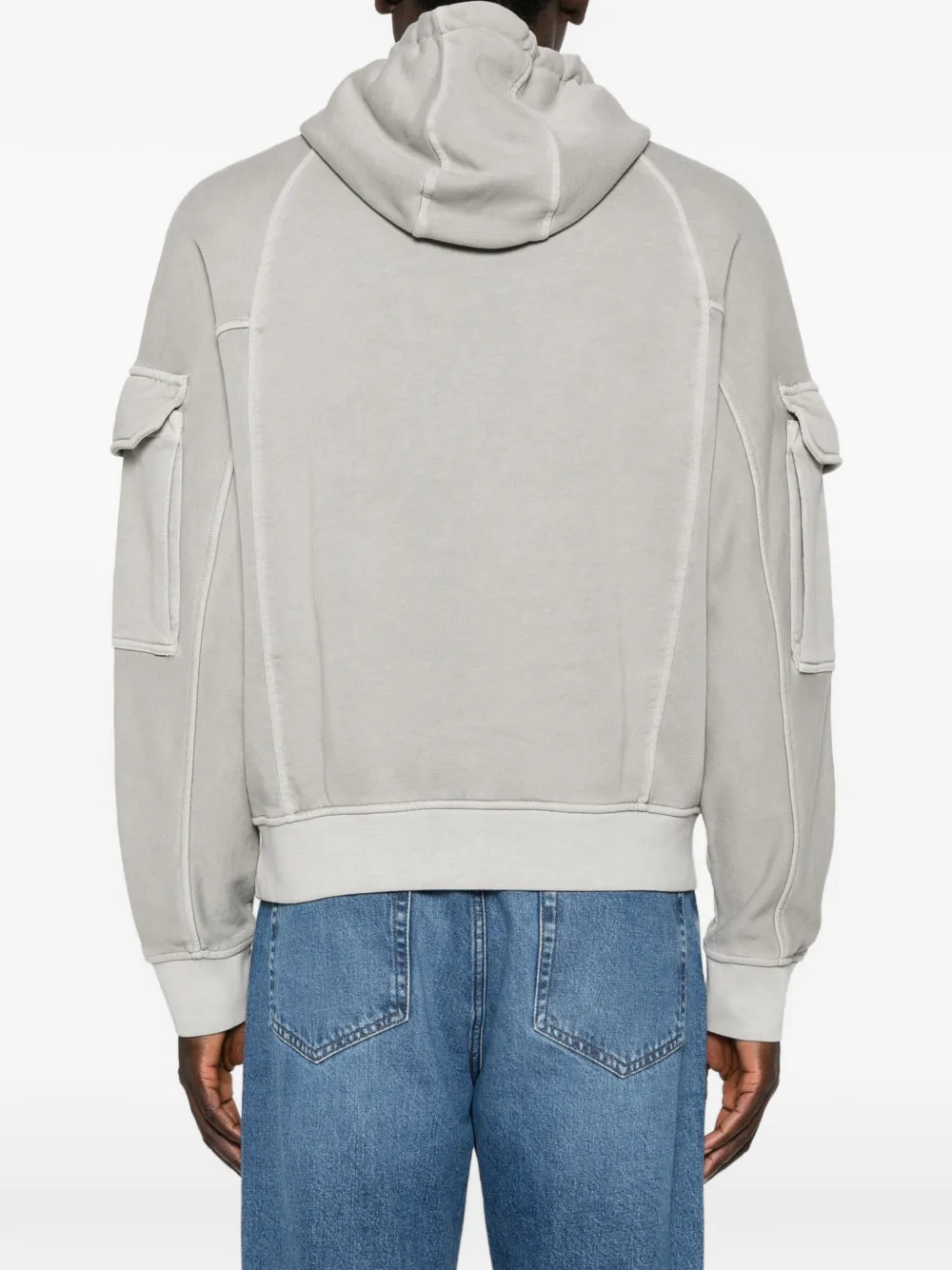 Emporio Armani Hoodie met zak Grijs