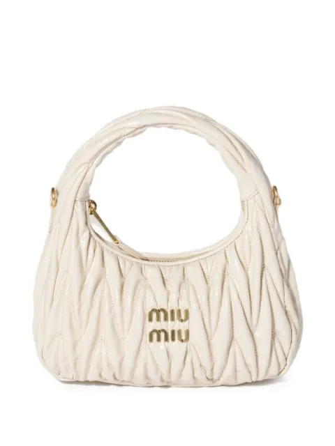 Miu Miu Wander matelassé patent leather bag
