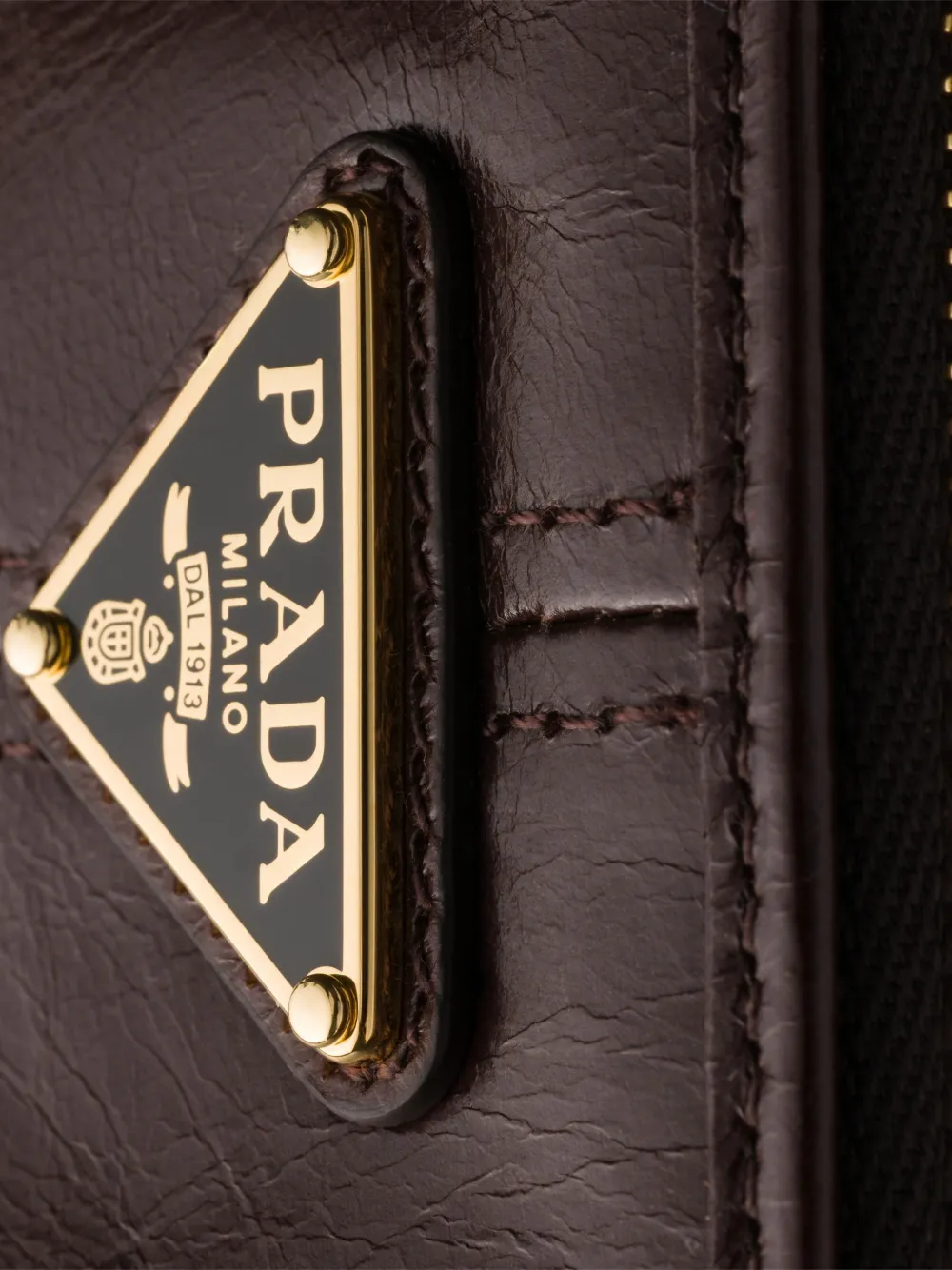 Prada Leren buidel Bruin