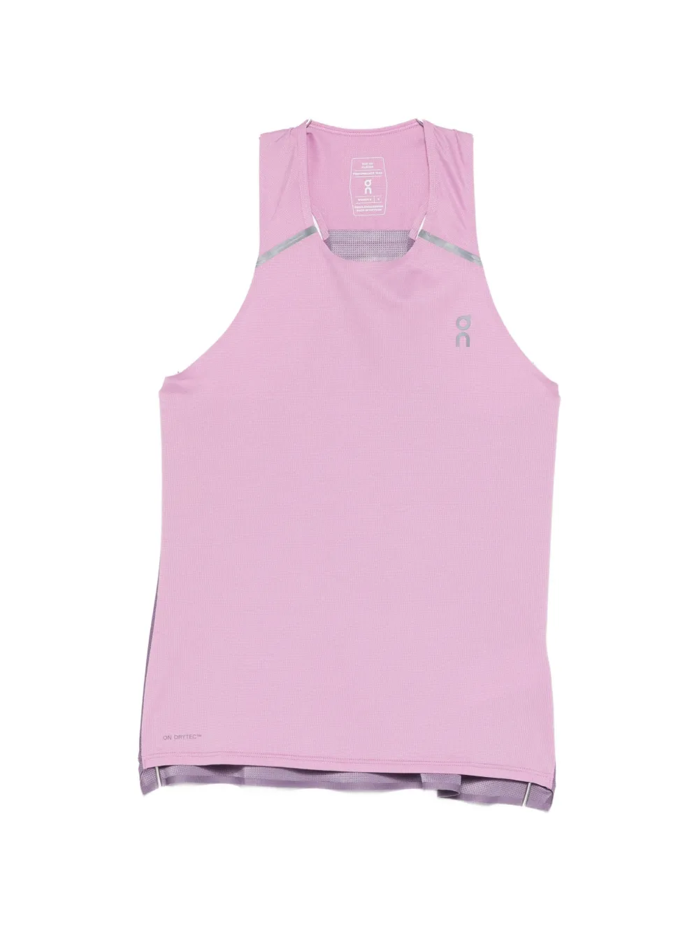 On reflective panel tank top - Rosa