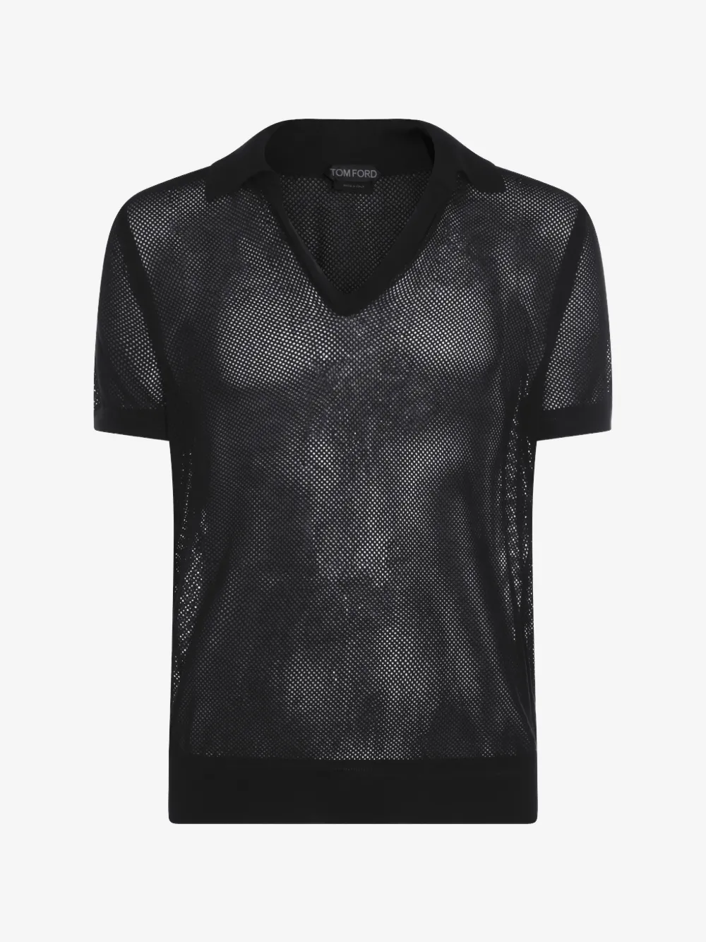 TOM FORD 短袖polo衫 | 黑色 | Image 1