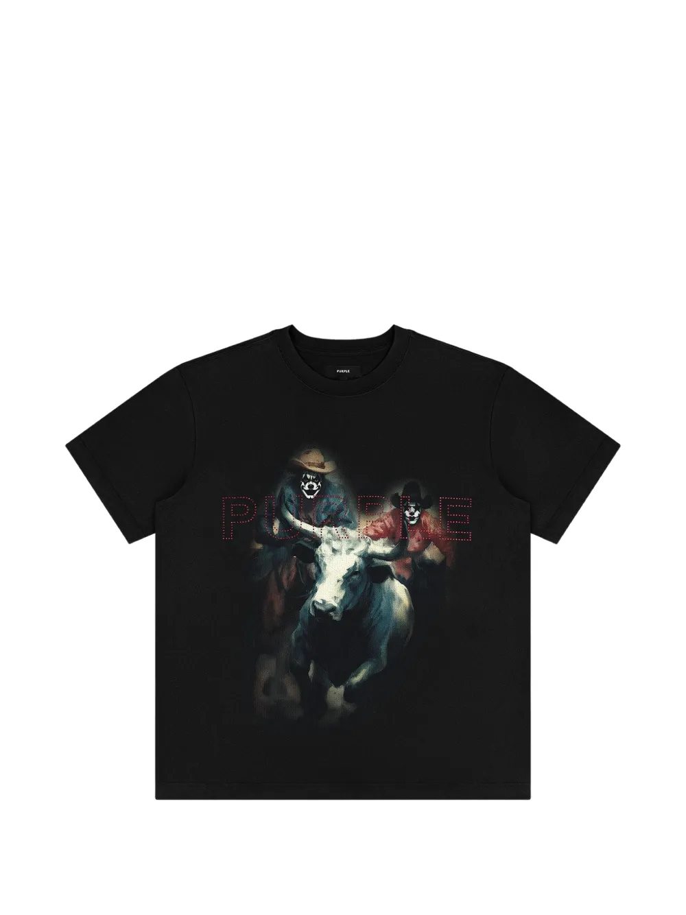 Purple Brand graphic-print T-shirt - Schwarz