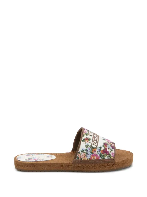 Dolce & Gabbana embroidered floral espadrilla sandals