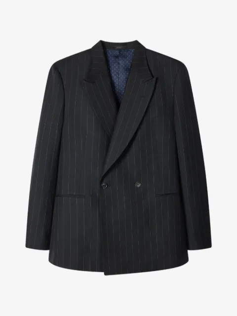 Paul Smith blazer con rayas diplomáticas estampadas y doble botonadura