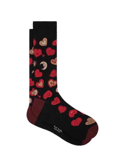 Paul Smith heart moon-print socks