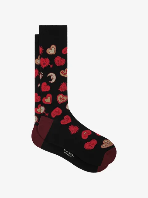 Paul Smith chaussettes à imprimé cœur