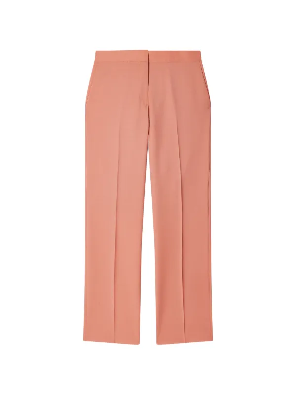 Paul Smith Slim-fit Wool-mohair Trousers in Pink