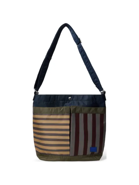 Paul Smith striped panel messenger bag