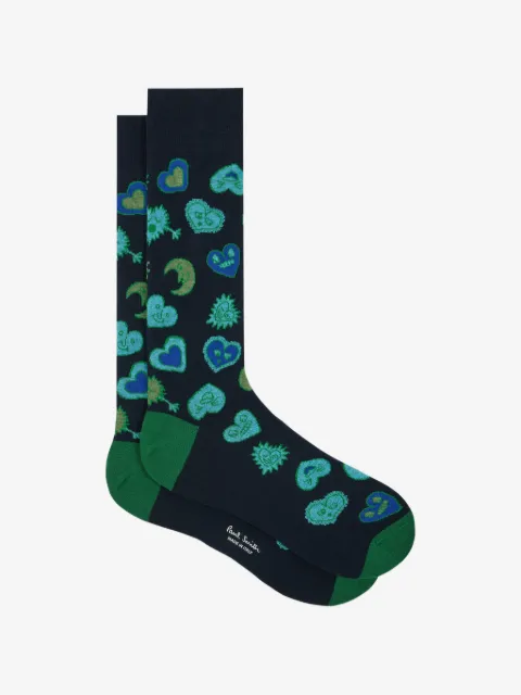 Paul Smith heart-patterned socks