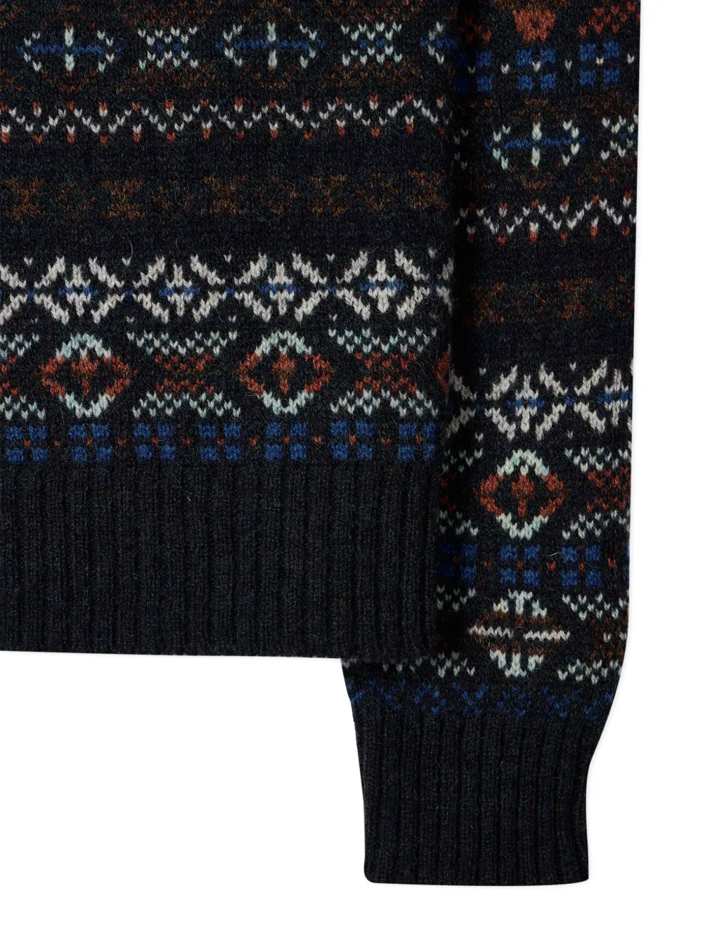 Paul Smith Vest met sjaalkraag en patroon Blauw