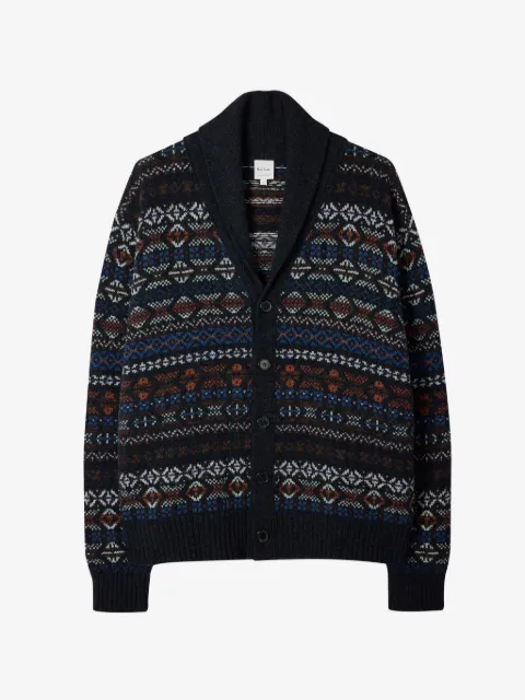 Paul Smith patterned shawl-collar cardigan