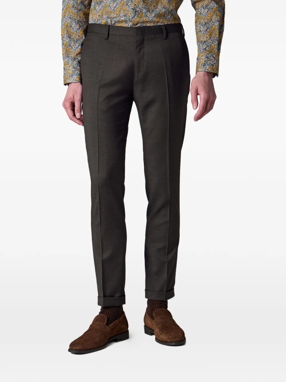  Paul Smith Wool Trousers - Brown 