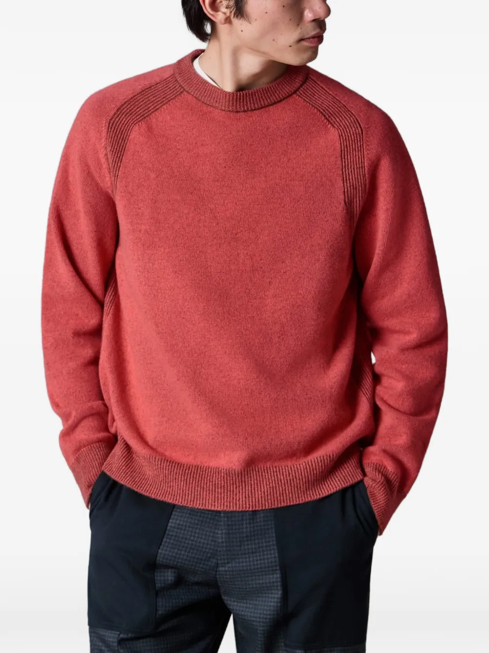 Paul Smith Trui met gevlekte raglan mouwen Rood