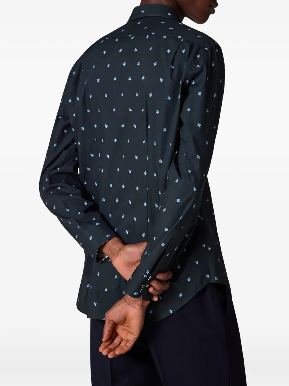 Paul Smith Ditsy Flower overhemd Blauw
