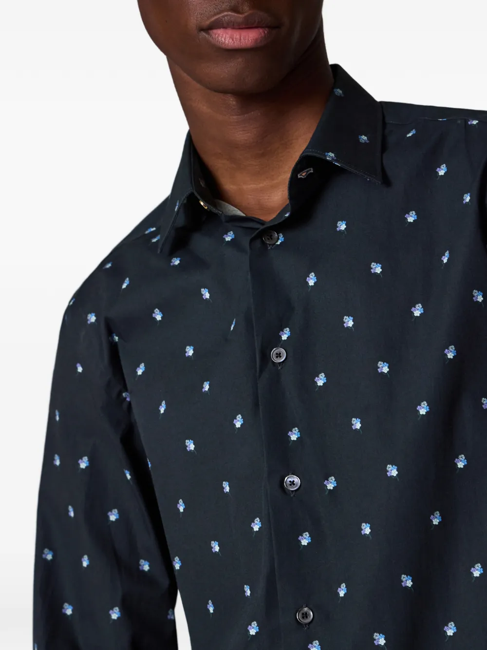 Paul Smith Ditsy Flower overhemd Blauw