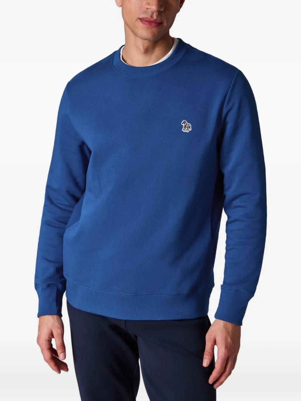 PS Paul Smith Sweater met logo en ronde hals Blauw