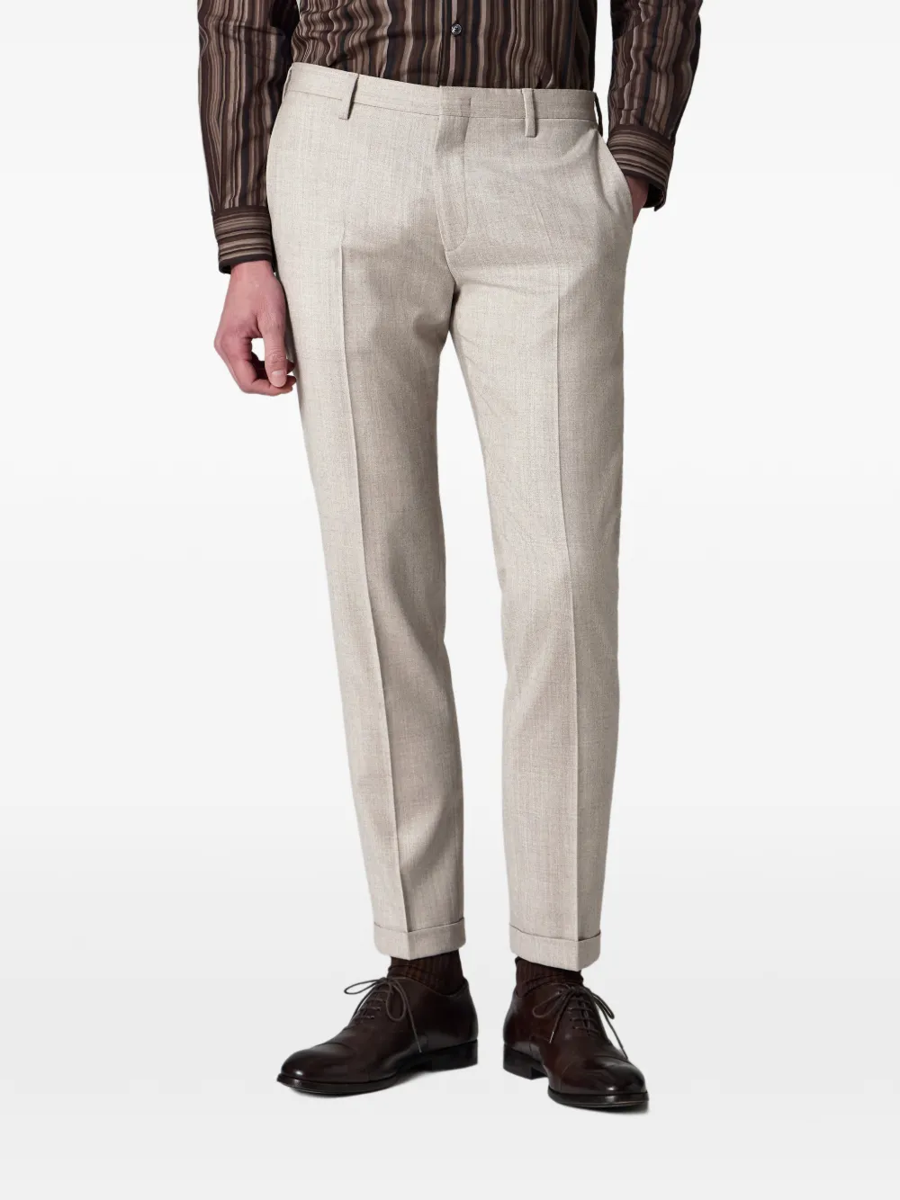  Paul Smith Cuffed Trousers - Neutrals 