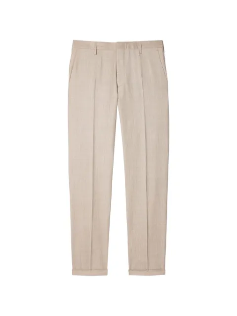 Paul Smith slim-fit overdyed wool-cashmere flannel trousers
