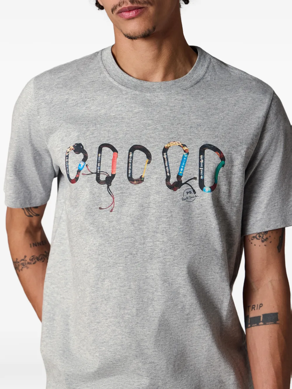  Ps Paul Smith Graphic Short-sleeve T-shirt - Grey 