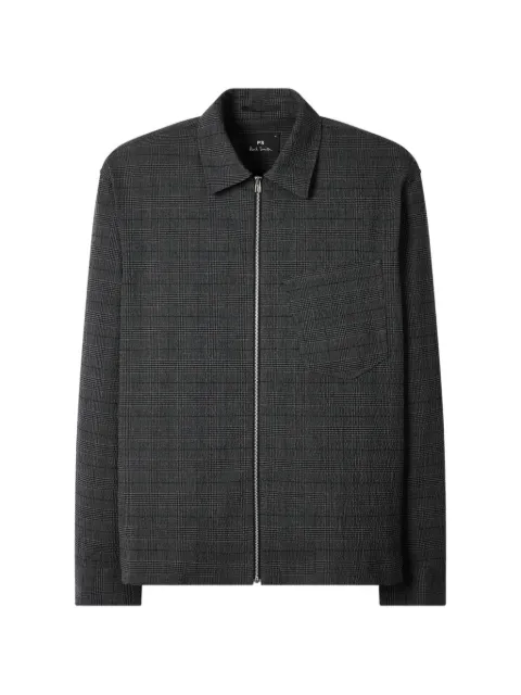 PS Paul Smith check-pattern zip shirt jacket
